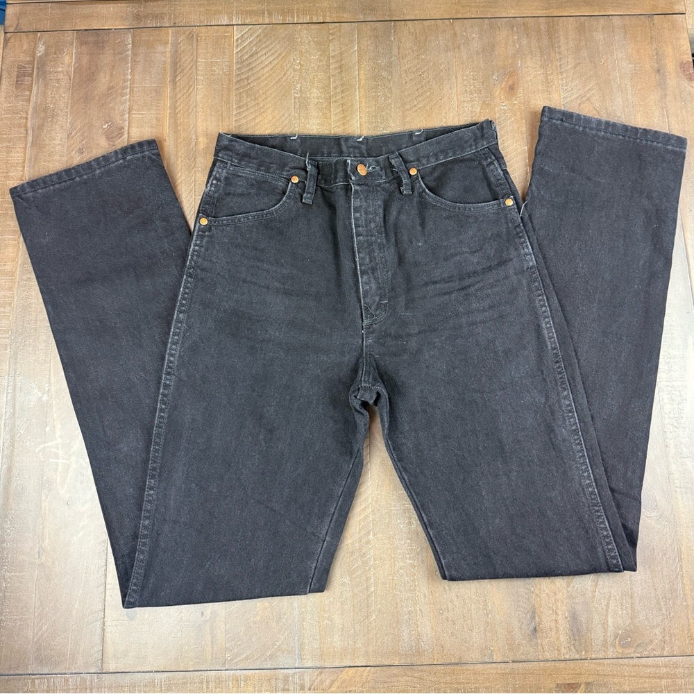 Wrangler Black Straight Leg Jeans